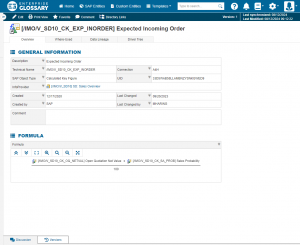 Glossary Entry Data Catalog